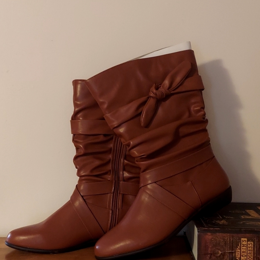 🌻👢LN Womens Wide Calf Boots Size 11| Comfort View